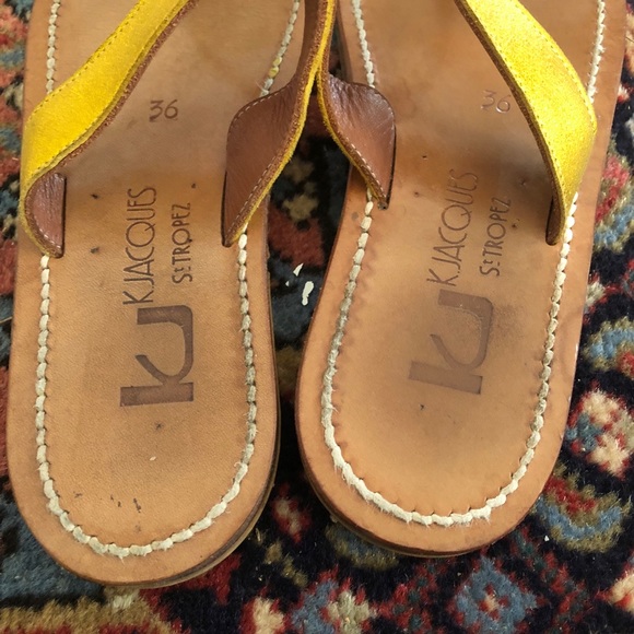 Gold Ganges Toe Ring Sandal by K.Jaques St. Tropes - Picture 6 of 7